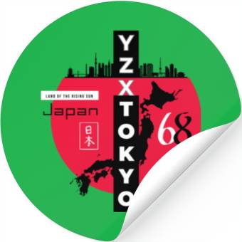 Discover Red dot Tokyo Japan Stickers
