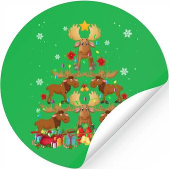 Discover Moose Tree Moose Deer Stickers
