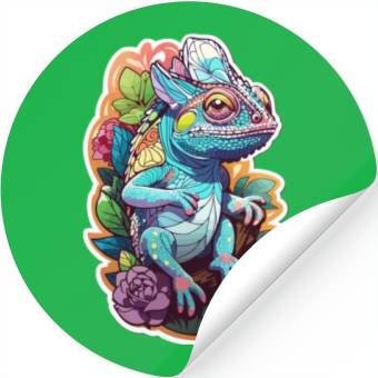 Discover Chameleon kawaii Stickers