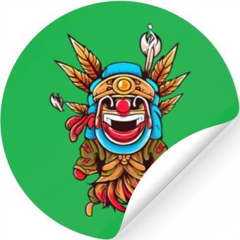 Discover Indigenous Elegance from Afar Stickers