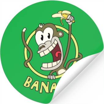 Discover Monkey Banana Stickers