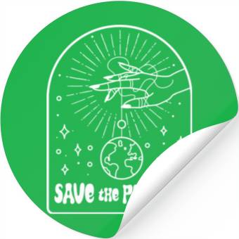 Discover Boho Hand Strings Save The Planet Stickers
