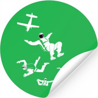 Discover Skydiving, jumping Stickers