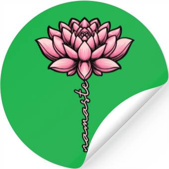 Discover Namaste Lotus Stickers