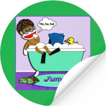 Discover Jumau the Sock Monkey Stickers