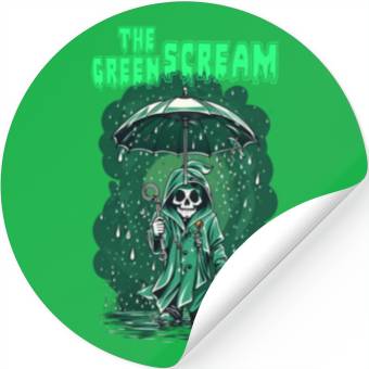Discover The Green Scream Stickers
