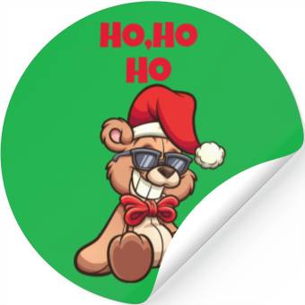Discover Christmas Teddy Bear Stickers