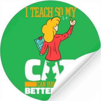 Discover Daycare Teacher Cat Stickers