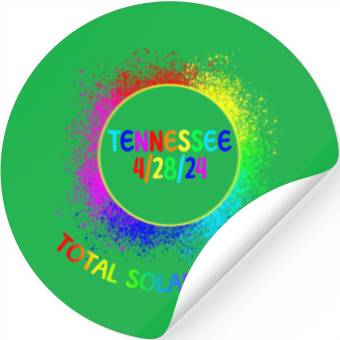 Discover Total Solar Eclipse Tennessee 4/28/24 Kids Eclipse Stickers