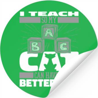 Discover Daycare Teacher Cat Stickers