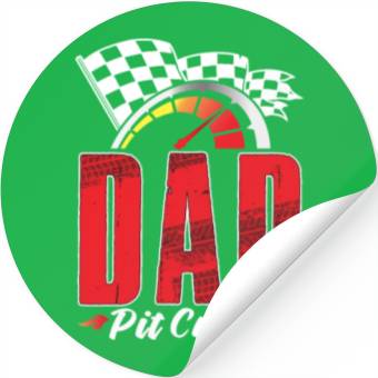 Discover Dad Pit Crew Stickers