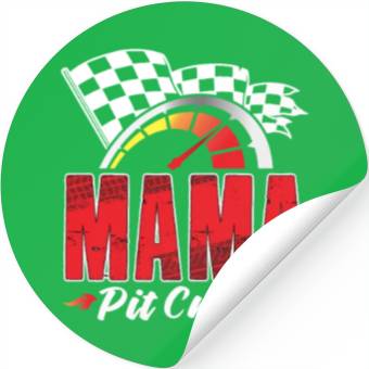 Discover Mama Pit Crew Stickers