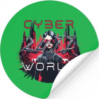 Discover cyberpunk world Stickers