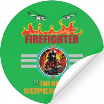 Discover Fire Fighter Stickers-Superhero Stickers