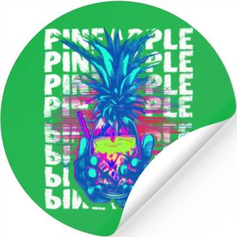 Discover Pineapple Illustration Stickers
