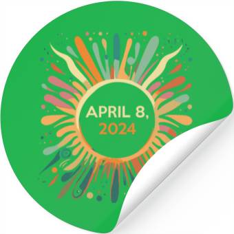 Discover Total Eclipse April 8 2024 Totality Stickers