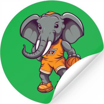 Discover Basketball elephant Stickers