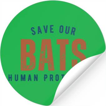 Discover Bats Human Protectors Stickers