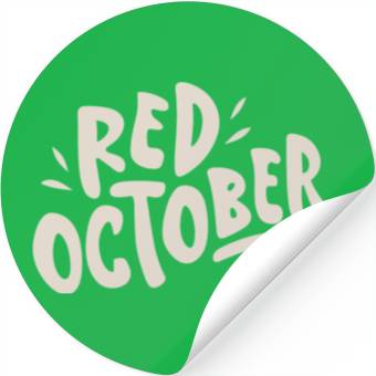 Discover red october phillies Stickers