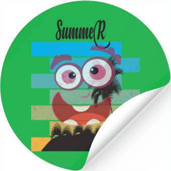 Discover Summer Stickers Graphique