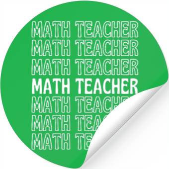 Discover Math teacher Stickers