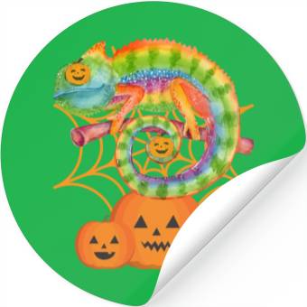 Discover halloween Chameleon Stickers