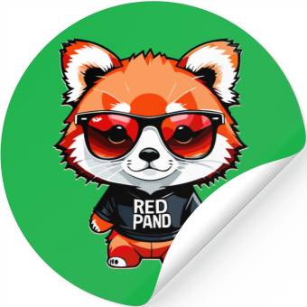 Discover Chibi Red Panda Cub Stickers