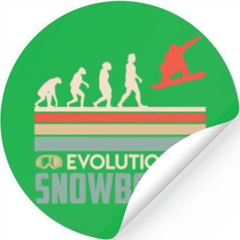 Discover Evolution Snowboard Stickers Winter Park Snowboard