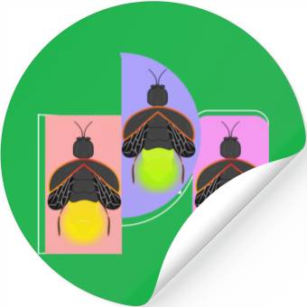 Discover Glowing Firefly Stickers