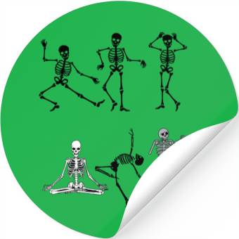 Discover SIX SKELETON HALLOWEEN Stickers