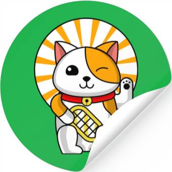 Discover Blinking Cat Funny Cat Lover Stickers