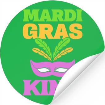 Discover Mardi Gras King Street Dancer Stickers