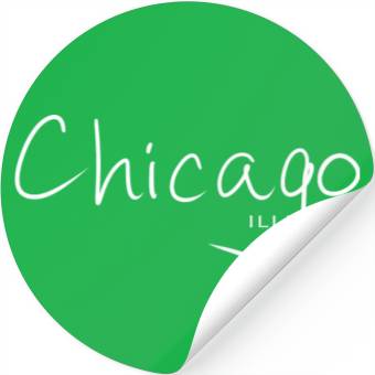 Discover Chicago Illinois USA Stickers