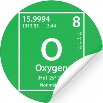 Discover Oxygen Element (white) Stickers