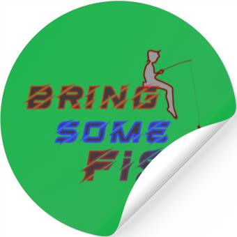 Discover bring some fish Stickers