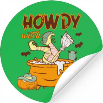 Discover Howdy Witch Stickers