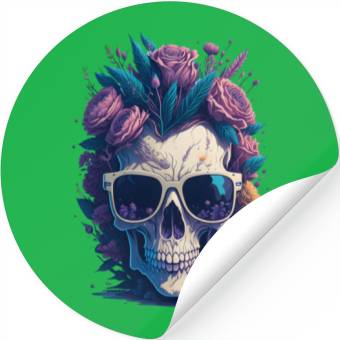 Discover Floral Skull | C02 Stickers