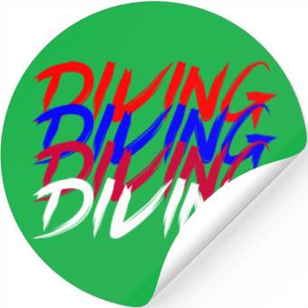 Discover DIVING WHITE Stickers