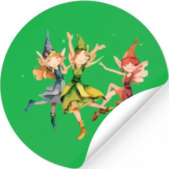 Discover Whimsical Elf Party Stickers