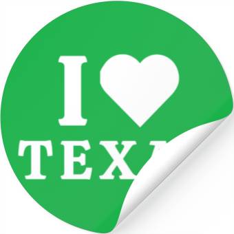 Discover I Love Texas Stickers