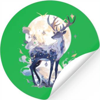 Discover Celestial Deer Stickers