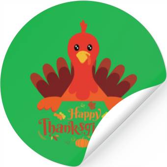 Discover happy Thanksgiving Stickers