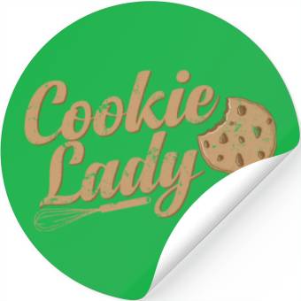 Discover Cookie Lady Confectioner Cake Stickers