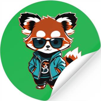 Discover Kawaii Red Panda Stickers