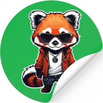 Discover Chibi Red Panda Stickers