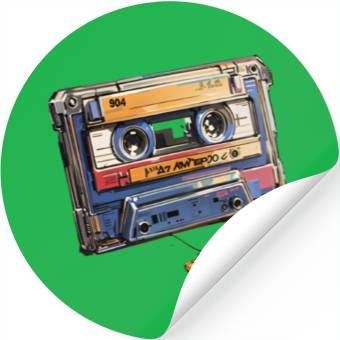 Discover 90s Nostalgia Cassette Stickers