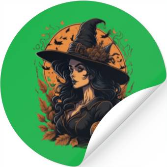 Discover hallowen witch design 27 Stickers