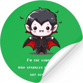 Discover Cute Little Halloween Vampire Stickers