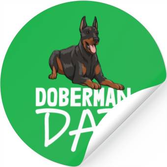 Discover Doberman Dad Stickers
