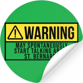 Discover Saint Bernard Start Talking About St Bernards Stickers